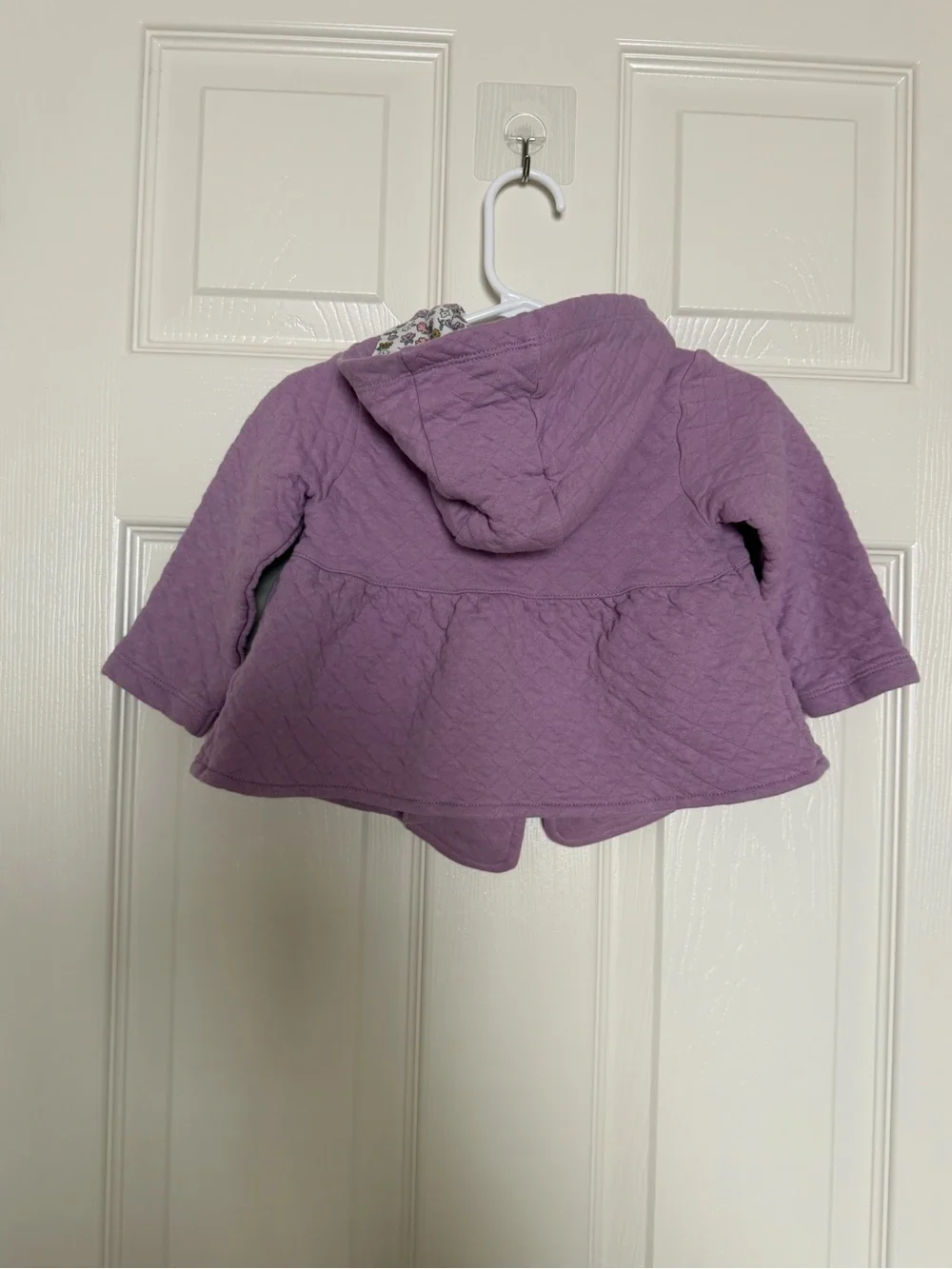 Carter's Lavender Quilted Hooded Pea Coat
